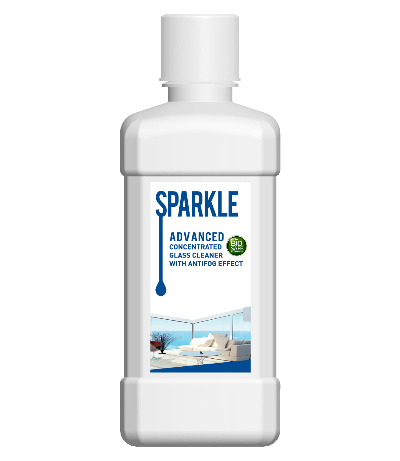 Advanced Concentrated Glass Cleaner With Antifog Effect (Biosafe Formula)