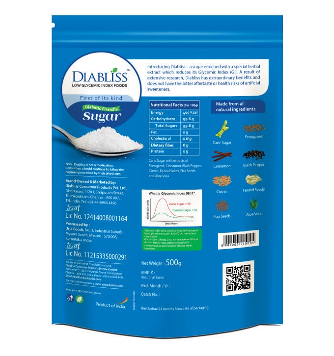 Diabliss sugar 500g pack