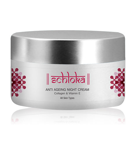Schloka Anti-Ageing Night Cream With Collagen And Vitamin E