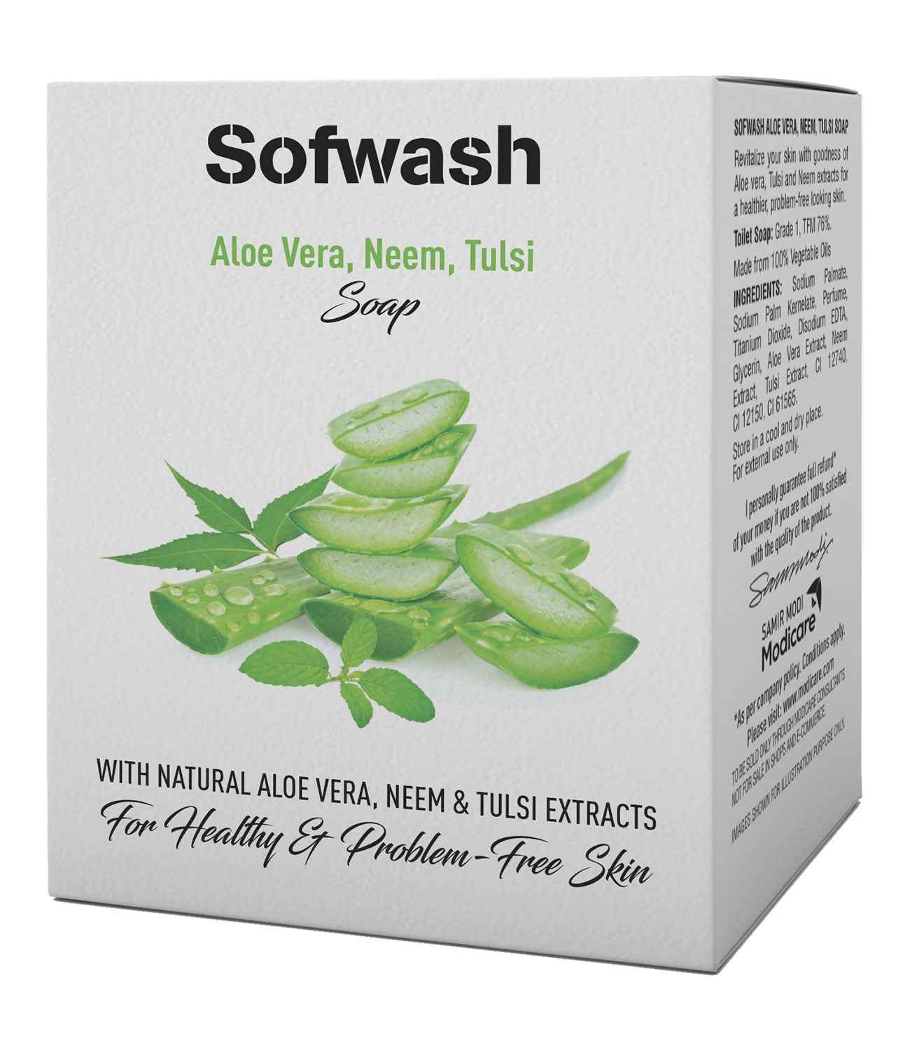 Sofwash Aloe Vera, Neem, Tulsi Soap